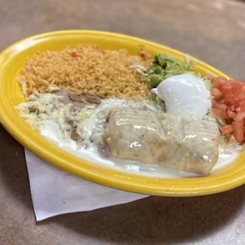 Lunch Chimichanga.