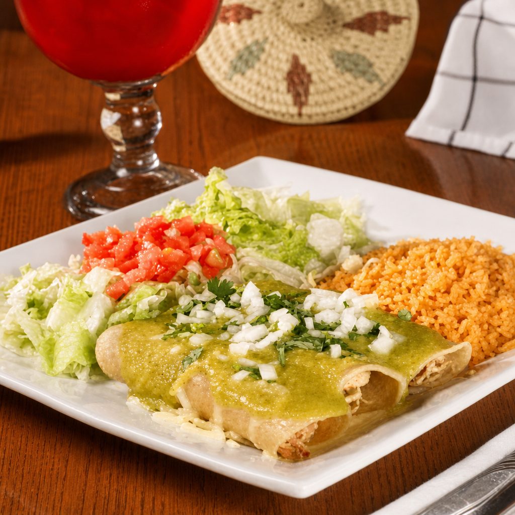 Enchiladas Verdes.